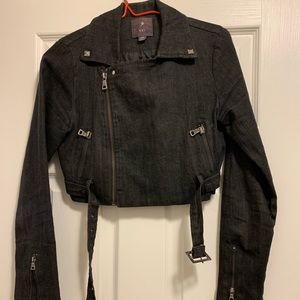 Jeans denim biker jacket